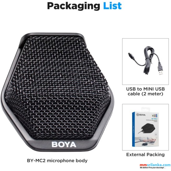 BOYA BY-MC2 CONFERENCE MICROPHONE (6M)